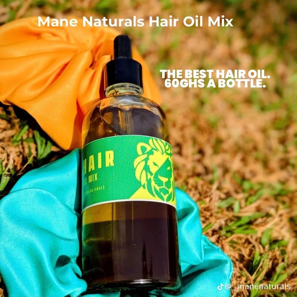 Hair Oil Mix bottle on grass