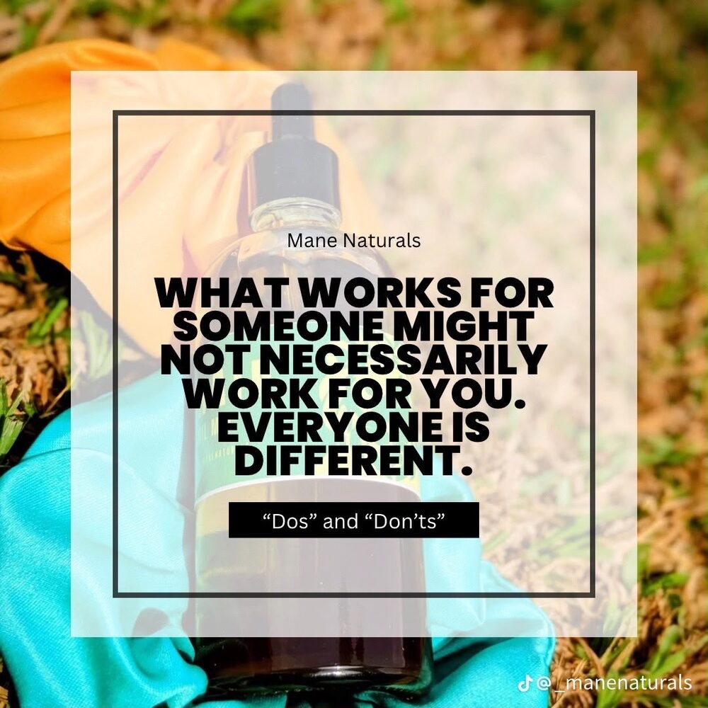 What works for someone might not necessarily work for you. Everyone is different.